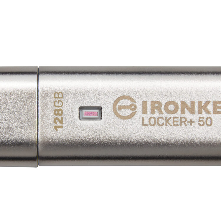 Kingston 128GB IronKey Locker Plus 50 AES Encrypted USBtoCloud