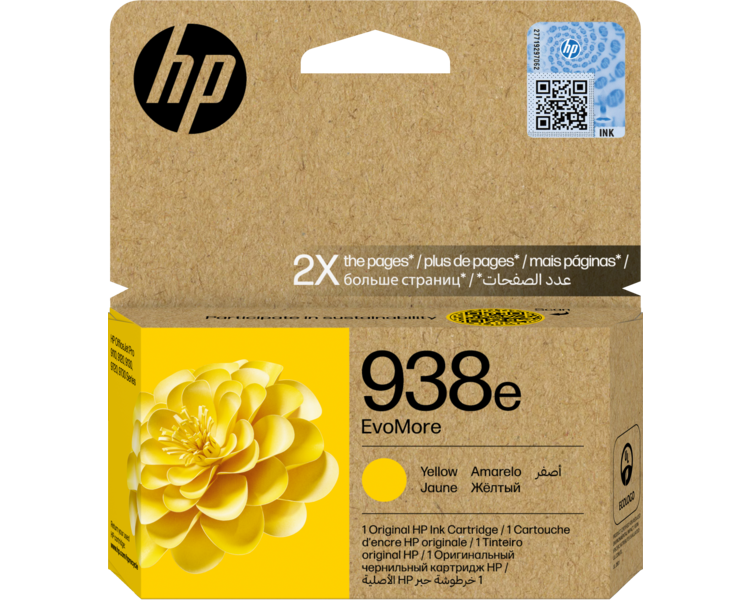 HP 938e EvoMore Yellow Original Ink Cartridge