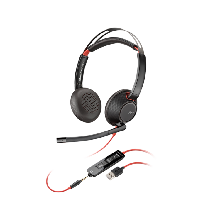 Poly Blackwire 3320 USB-A+C Headset