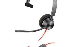 Poly Blackwire 3310 Monaural Microsoft Teams Certified USB-C Headset +USB-C/A Adapter