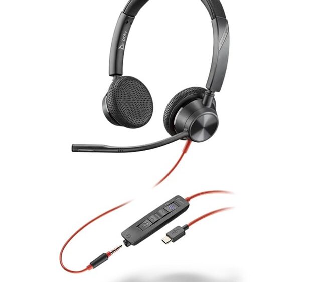 Poly Blackwire 3325 Stereo Microsoft Teams Certified Headset