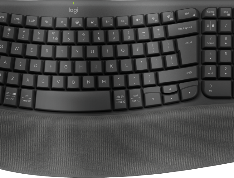 Logitech Wave Keys Wireless Keyboard - Graphite