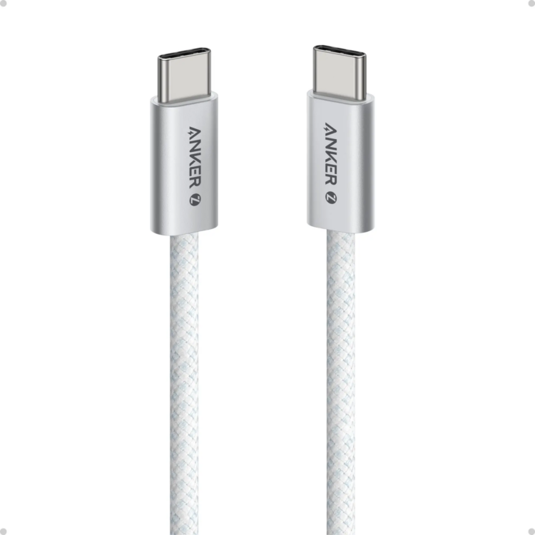 Anker Type C to Type C Braided Cable 240W 1m White