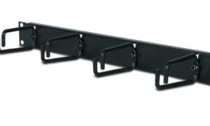 1U Horizontal Cable Organizer Black