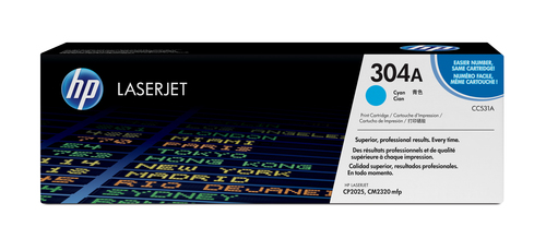 HP 304A Color LaserJet CP2025 Cyan Print Toner Cartridge