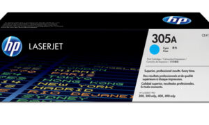 HP 305A Cyan LaserJet Toner Cartridge.