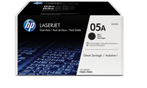 HP 05A Black Toner Cartridge Dual Pack