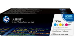 HP 125A Tri-Pack Toner Cartridges (CMY)