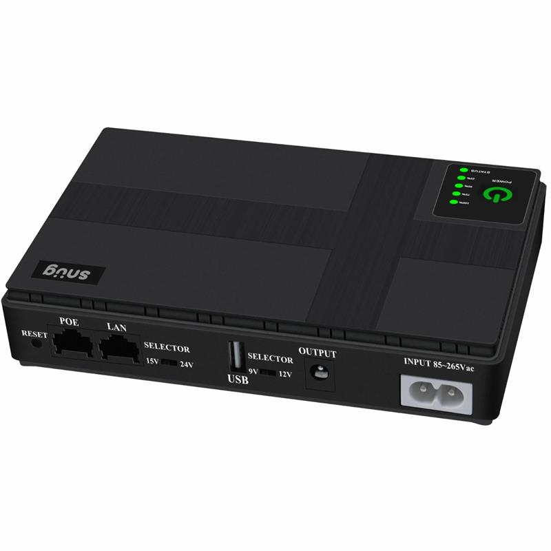 Snug Mini DC Ups 18W-Black
