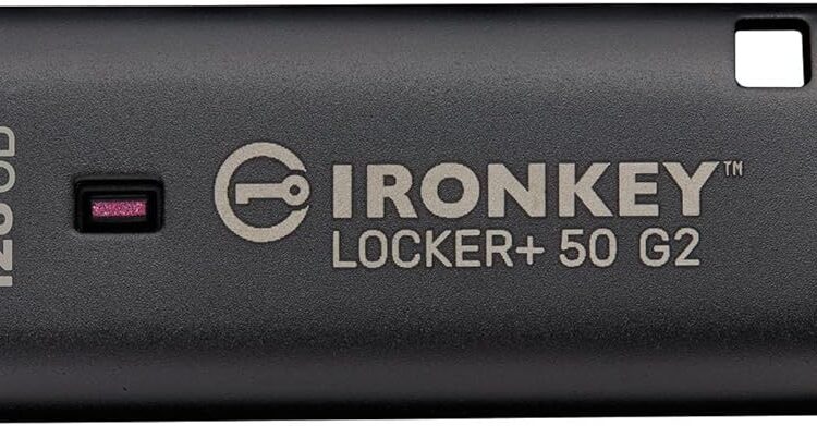 Kingston 128GB IronKey Locker Plus 50 G2 FIPS 197 AES-256