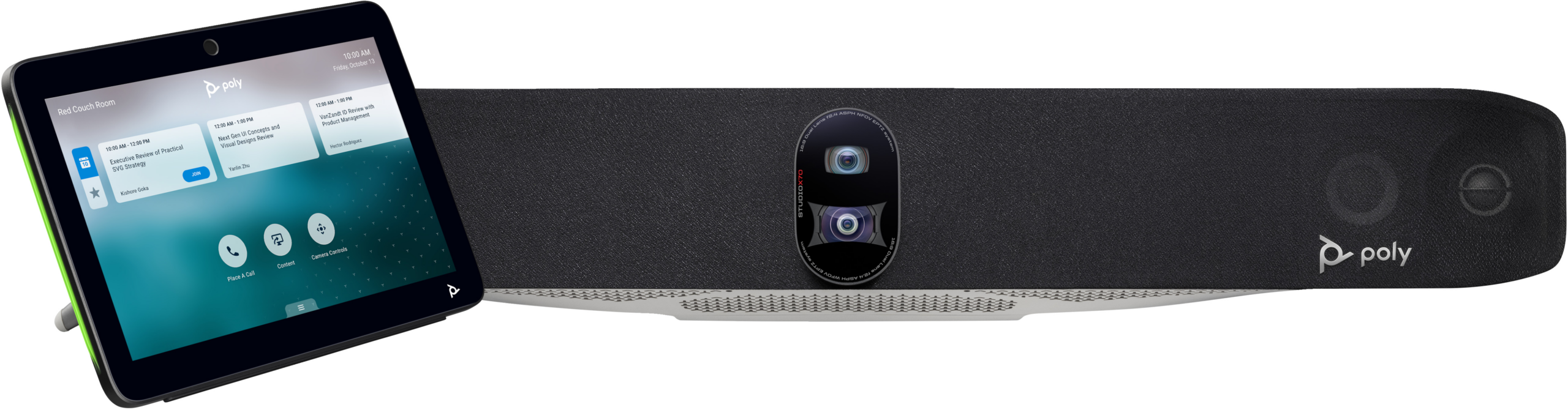 Poly Studio X70 All-In-One Video Bar with TC10 Controller Kit