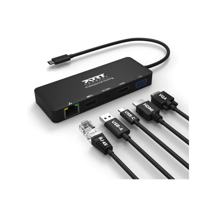 Port 85W USB-C Universal Travel Docking Station