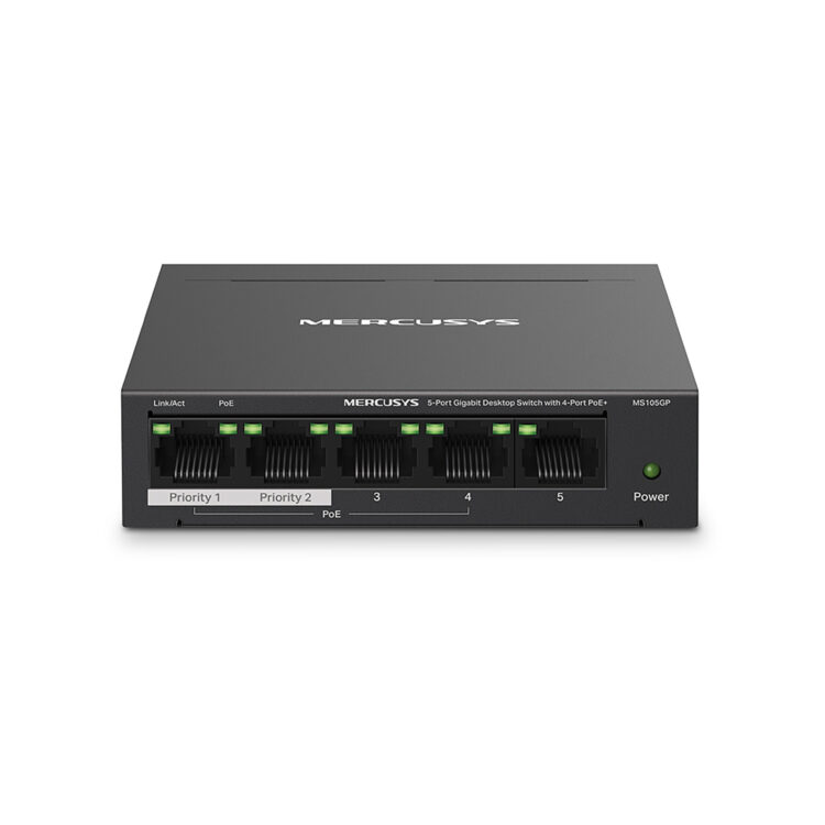 Mercusys 5 Port Gigabit Unmanaged Desktop POE Switch