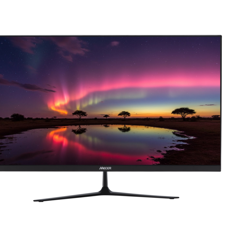 MECER 27'' 16X9 FULL HD 1920X1080 LED MONITOR BLK HDMI+VGA (excludes Dedicated Power Cord)