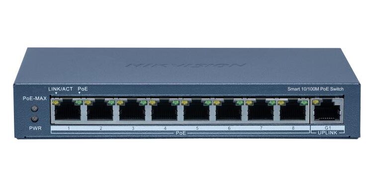 Hikvision 8 Port PoE Smart Managed Switch