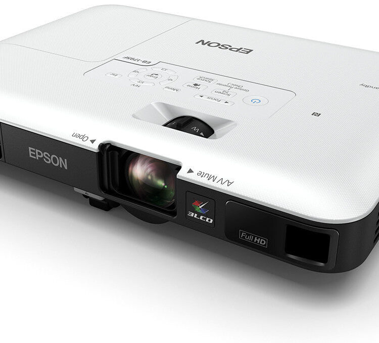 Epson 3200lm FullHD 1920x1080 16:9 Lamp USB VGA HDMI WiFi WirelessLAN NFC BagIncl White UltraPortable