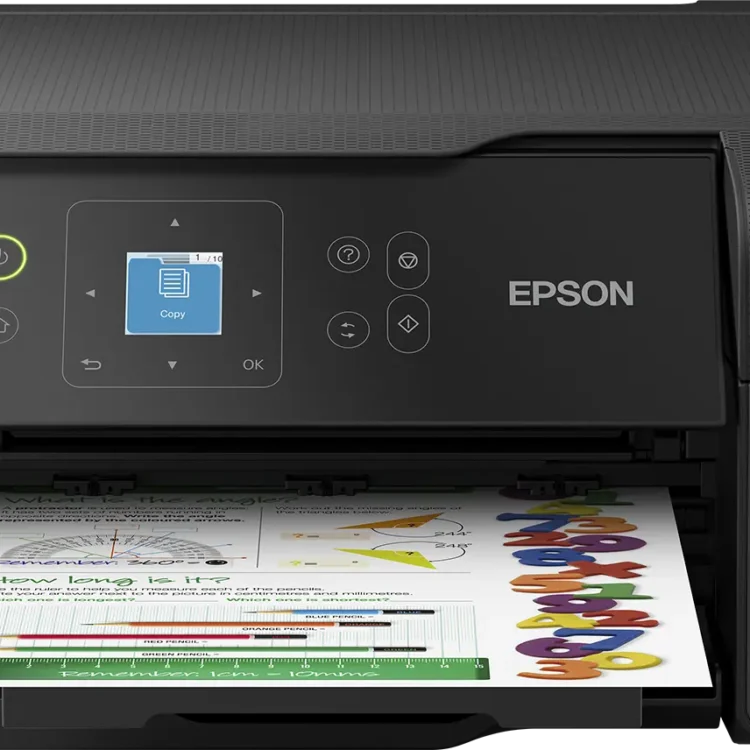 Epson 33ppm Mono 15ppm Colour A4 Print Scan Copy USB Wi-Fi/Wi-Fi Direct ManualDuplexPrint w/3.7cm LCD Screen incl 1 set of ink (2 x Black)