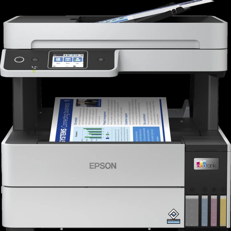 Epson 37ppm Mono 23ppm Colour A4 Print Scan Copy Fax USB Wi-Fi/Wi-FiDirect Ethernet AutoDuplexPrint ADF incl 1 set of ink (2 x Black)