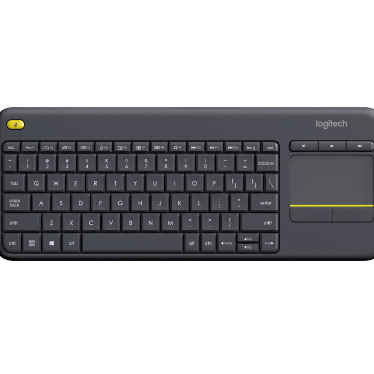 Logitech K400 Plus - Wireless Keyboard - Touchpad - Black - USB