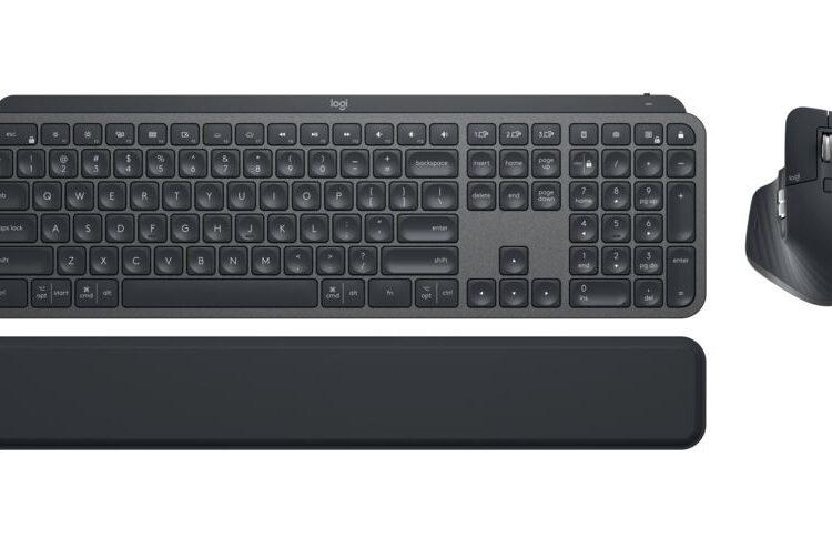 Logitech MX Keys S Combo - Wireless Keyboard and Mouse combo - Slimline - Graphite - Bluetooth