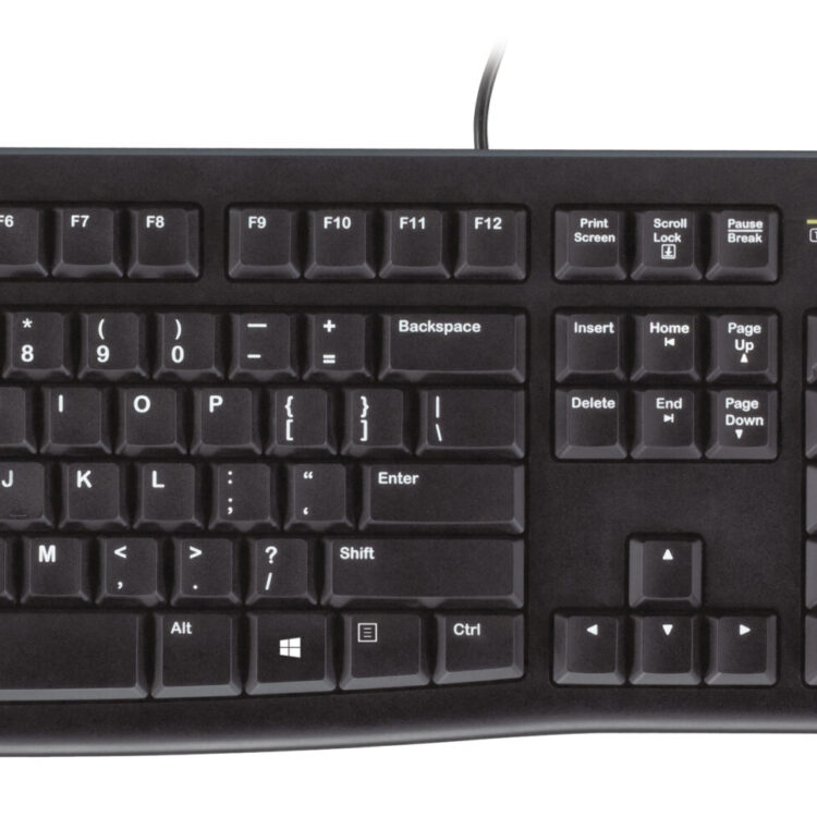 Logitech MK120 - Wired Keyboard and Mouse combo - Black - USB
