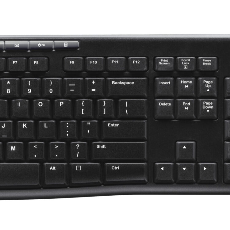 Logitech MK270 - Wireless Keyboard and Mouse combo - Black - USB