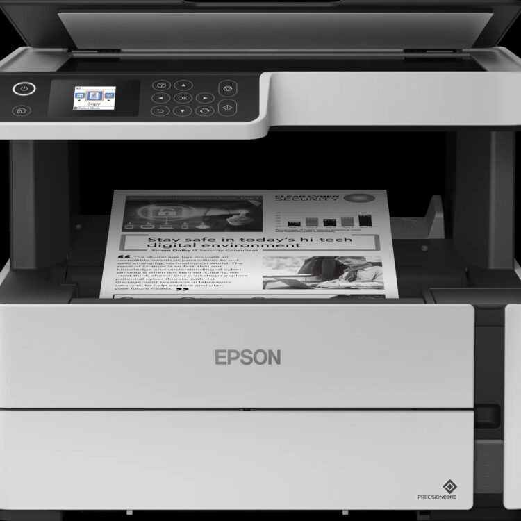 Epson 39ppm Mono A4 Print Scan Copy USB Wired Wireless WiFi Direct Ethernet Duplex Print Only incl 2 ink bottles