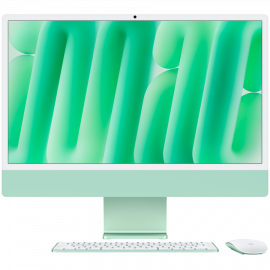 24-INCH IMAC WITH RETINA 4.5K DISPLAY: APPLE M4 CHIP WITH 10‑CORE CPU AND 10‑CORE GPU 24GB 512GB SSD - GREEN