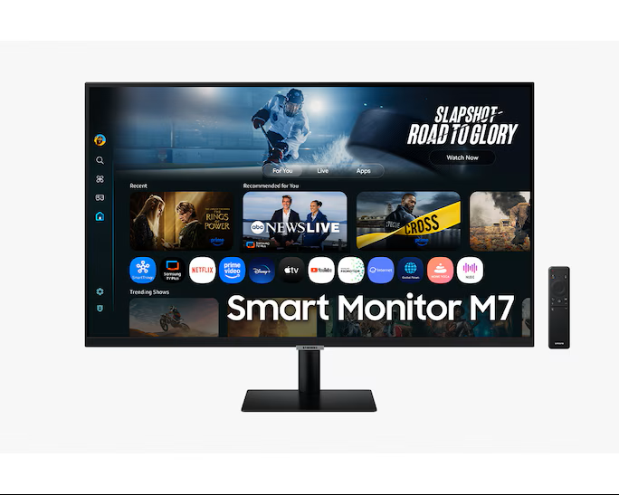 Samsung LS32FM700 / 32'' 4K UHD (3840 x 2160) 16:9 300 cd/m² 3000:1 60Hz 4ms (GTG) USB-C HDMI USB-A Wi-Fi and Bluetooth support