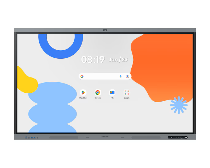 SAMSUNG 86" Android Interactive Display Android 14 EDLA Certified Resolution: 3840 x 2160 UHD 400nit Brightness Build in Speakers HDMI out 40 PTS touch Wi-Fi & BT Built-in Camera 3 YEAR ONSITE WARRANTY