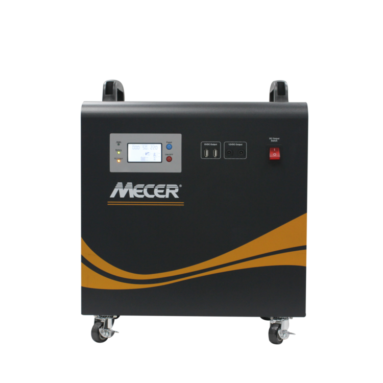 Mecer 1Kw 12V 1x100A Bat Pure Sine Wave includes 360W Solar charge controller - Battery Warranty 6 Months
