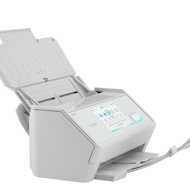 Ricoh ScanSnap iX2500 45ppm/90ipm A4 Duplex ADF Touchscreen Wi-Fi 6 Bluetooth 5.2 USB 3.2 LED Desktop Scanner (White)