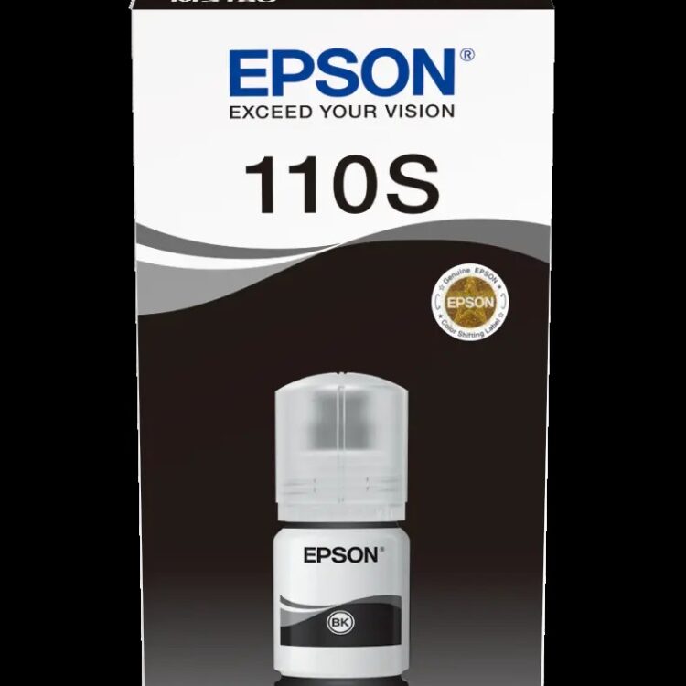 Epson 110S Ink Bottles Black L 40ml EcoTank M3170 / M3140 / M2170 / M2141 / M1180 / M1170 / M1140 / M1120 / M1100 / M3180 2000 pages