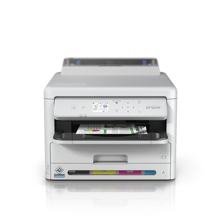 Epson 34ppm Mono & Colour A4 Single Function USB Wired Wireless WiFi Direct Duplex Print Only incl initialisation ink bags only